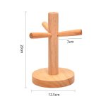 Zeichnung Tassenrahmen Home Kaffee Teetasse Rahmen Abfluss Lagerregal, Small Rubber Wood, Large Rubber Wood, Large Bamboo – Bild 6