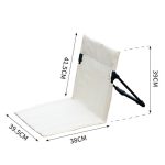 Outdoor Camping Leichter bequemer Klappstuhl Camping Park Freizeit Strand Tragbarer Einzelkissenstuhl – Bild 2