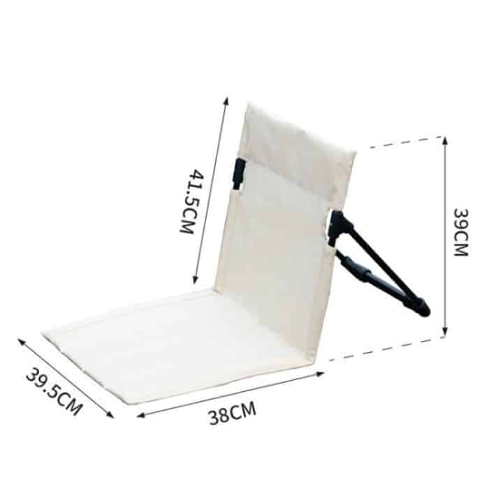 Outdoor Camping Leichter bequemer Klappstuhl Camping Park Freizeit Strand Tragbarer Einzelkissenstuhl – Bild 2