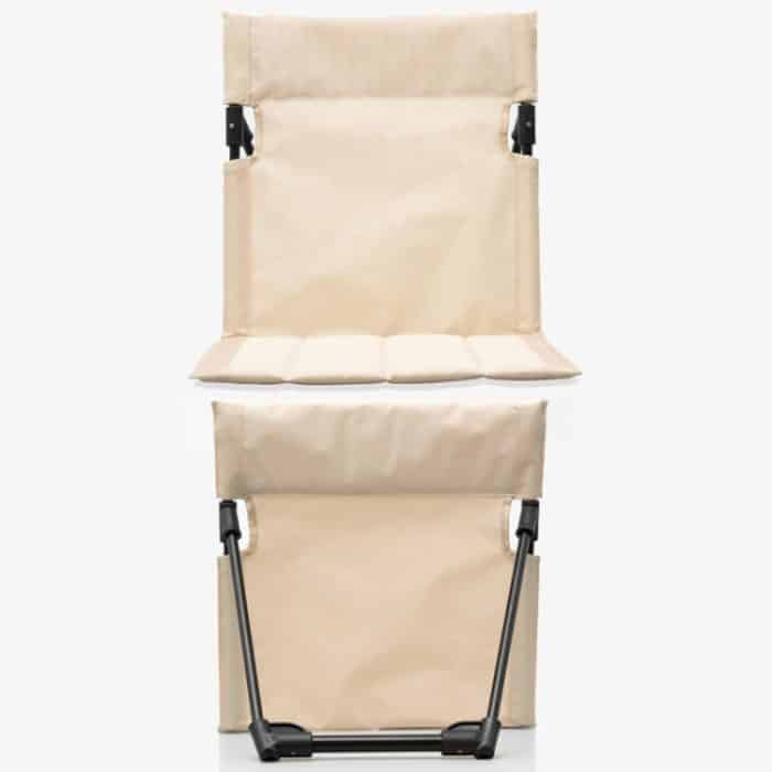Outdoor Camping Leichter bequemer Klappstuhl Camping Park Freizeit Strand Tragbarer Einzelkissenstuhl – Bild 4
