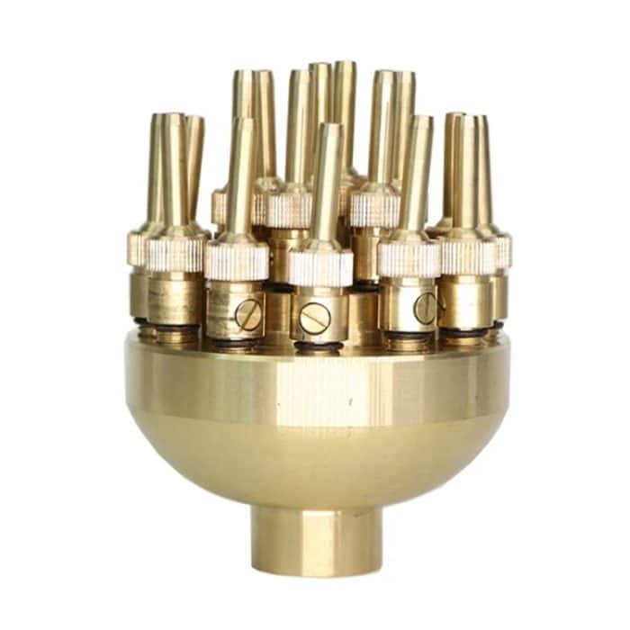 Kupfer verstellbare 3-lagige Blumendüse Wasserlandschaftsschicht-Blumenbrunnen-Sprinkler, DN25 1 inch, DN40 1.5 inch, DN50 2 inch – Bild 1