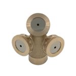 Kupfer-Drei-Loch-Landwirtschaftssprüher, Gartenbau-Sämlingsbewässerung, Staubentfernung, Kühlung, Nebeldüse, 4 Points Inner Thread, 1/2 Points Outer Thread, 1/2 Points Outer Thread With Filter
