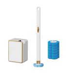 Einweg-Toilettenbürstenset, wandmontierte, auswerfbare Badezimmer-Reinigungsbürste mit Reinigungslösung, With 6pcs Marine Incense Brush Head, With 12pcs Marine Incense Brush Head, With 24pcs Marine Incense Brush Head