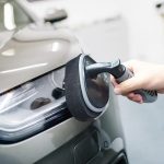 Langlebige, gebogene Schwammbürste zum Wachsen von Autoreifen, Waxing Brush – Bild 5