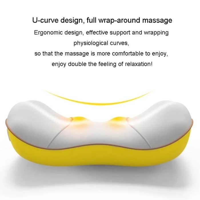 Taillen- und Rückenmassagegerät, Lendenwirbel, Auto-Nackenmassagekissen, Wired Model Gray, Charging Model Gray, Charging Model Yellow, Wired Model Yellow – Bild 2