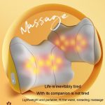 Taillen- und Rückenmassagegerät, Lendenwirbel, Auto-Nackenmassagekissen, Wired Model Gray, Charging Model Gray, Charging Model Yellow, Wired Model Yellow – Bild 6