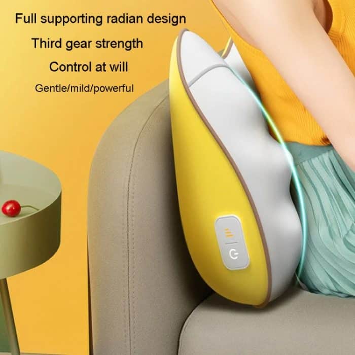Taillen- und Rückenmassagegerät, Lendenwirbel, Auto-Nackenmassagekissen, Wired Model Gray, Charging Model Gray, Charging Model Yellow, Wired Model Yellow – Bild 9