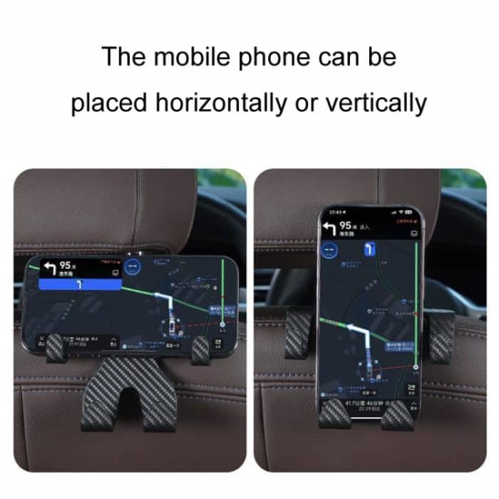 Auto-Aufbewahrungshaken für den Rücksitz, unsichtbarer Multifunktions-Handyhalter – Bild 3