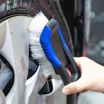 Autoreifen-Innenmatten-Reinigungswerkzeug mit steifer Bürste, Dark Blue