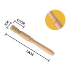 Reinigungsbürste für Lüftungsschlitze im Autoinnenraum mit rundem Holzgriff, Wood Color – Bild 2