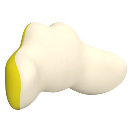 Multifunktions-Lendenwirbelmassagegerät, Auto-Halswirbelsäulen-Massagekissen mit heißer Taille, Plug-in Model Yellow, Charging Model Yellow, Charging Model Gray