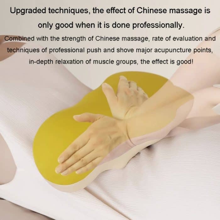 Multifunktions-Lendenwirbelmassagegerät, Auto-Halswirbelsäulen-Massagekissen mit heißer Taille, Plug-in Model Yellow, Charging Model Yellow, Charging Model Gray – Bild 7