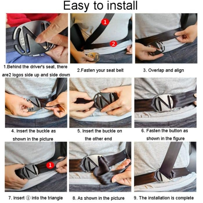 Auto-Sicherheitsgurt-Einsteller, Kinder-Anti-Würger-Nackensitz, fester Begrenzer – Bild 6