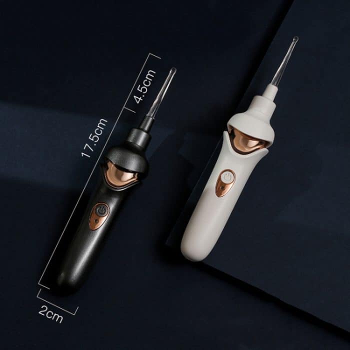 Leuchtendes, verbessertes LED-Elektro-Ohrschaufel-Set für Kinderohrreinigungswerkzeuge, Luminous Upgraded (Black Gray), Luminous Upgraded (White) – Bild 3