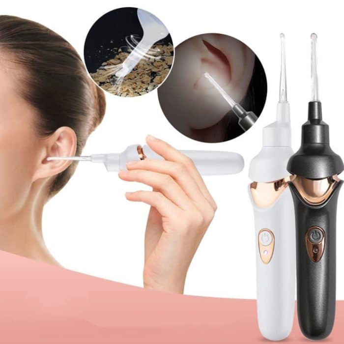 Leuchtendes, verbessertes LED-Elektro-Ohrschaufel-Set für Kinderohrreinigungswerkzeuge, Luminous Upgraded (Black Gray), Luminous Upgraded (White) – Bild 9