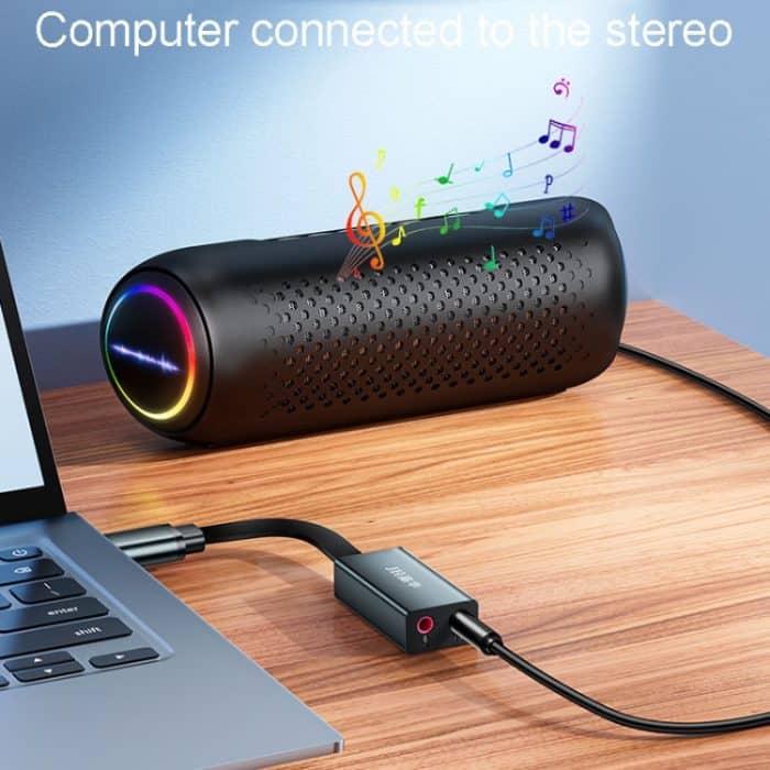 JINGHUA Z169A USB-zu-AV-Soundkarte mit Kabelkonverter, Computer-Host zu 3,5-Audio-Port-Adapter – Bild 10