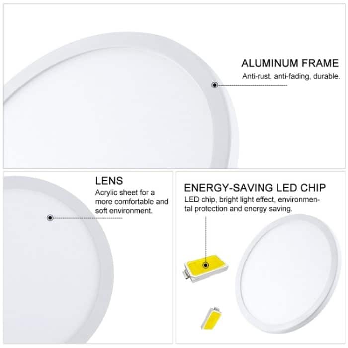 Rundes, ultradünnes LED-Downlight mit verstellbarer Einbauleuchte, 6W, 8W, 15W, 20W – Bild 7