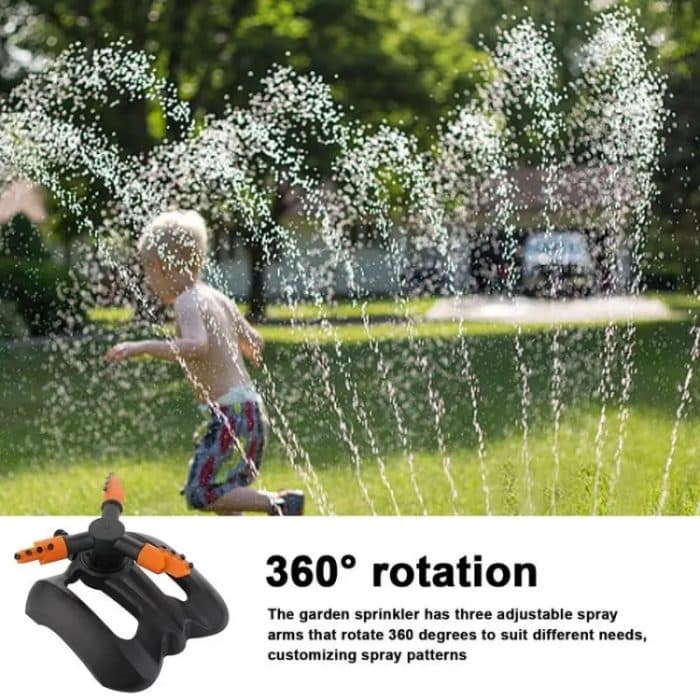 Dreizinken-Sprinkler, rotierender Sprinkler für Garten und Rasen – Bild 6