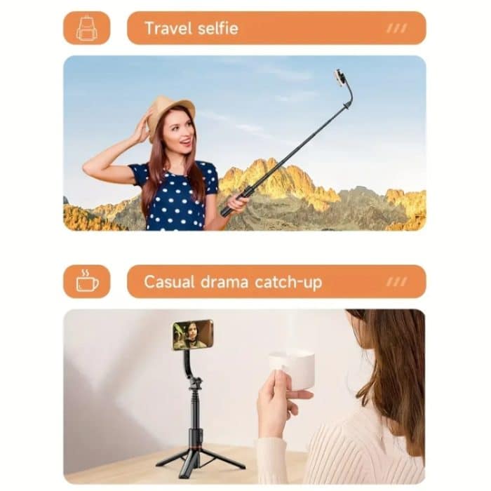L20 Magnetischer Bluetooth Selfie Stick Telefonhalter Desktop Stativ, L20, L20S – Bild 12