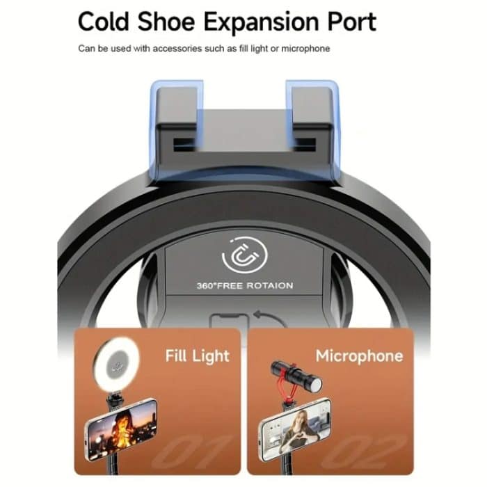 L20 Magnetischer Bluetooth Selfie Stick Telefonhalter Desktop Stativ, L20, L20S – Bild 6