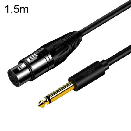 JINGHUA 6,5 Stecker auf Buchse XLR-Audiokabel 6,35 dreiadriger symmetrischer Mikrofonmischer, 1.5m, 3m, 5m, 10m