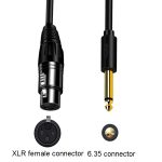 JINGHUA 6,5 Stecker auf Buchse XLR-Audiokabel 6,35 dreiadriger symmetrischer Mikrofonmischer, 1.5m, 3m, 5m, 10m – Bild 3