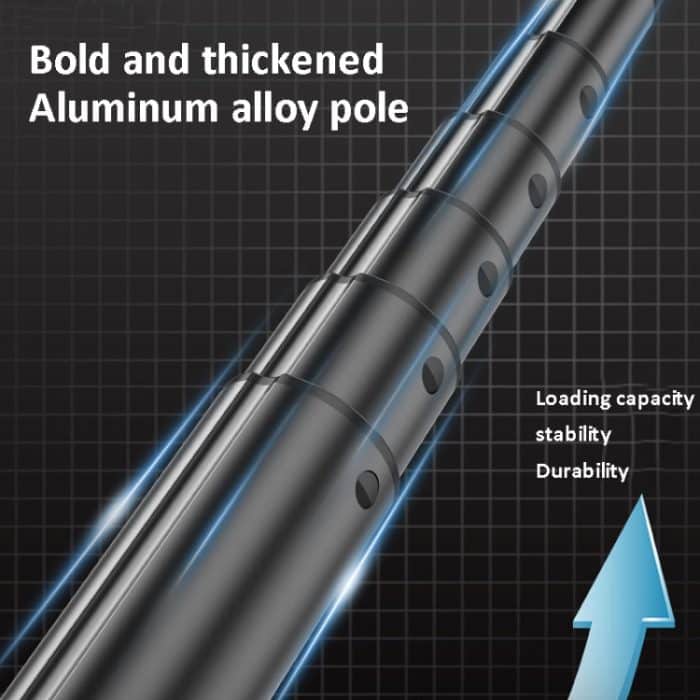 2 m Metallstativ-Selfie-Stick mit 4 Erweiterungsschnittstellen für Telefonkamera, Only Tripod – Bild 11