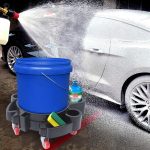 Multifunktionaler Reinigungseimer mit Riemenscheibenbasis, mobiler Autowaschhocker – Bild 6