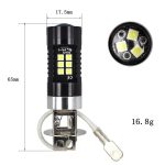 1pair Automotive High-power LED White Light Fog Lamp, H3 – Bild 4