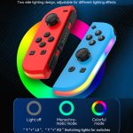 JOY-02 Gaming-Griff links und rechts mit RGB-Lichtern, Körpergefühl, Bluetooth-Gamepad für Switch / Switch OLED / Switch Pro / Switch Lite / Switch Joycon, Blue Red, Green Blue, White – Bild 5