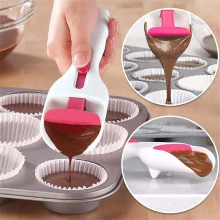 Cupcake-Schaufel kann arbeitssparenden Teig-Schokoladensauce-Messlöffel schieben – Bild 5