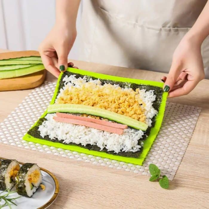 Silikon-Sushi-Vorhang-Handrollform, doppelseitiges Kimbap-Werkzeug – Bild 2