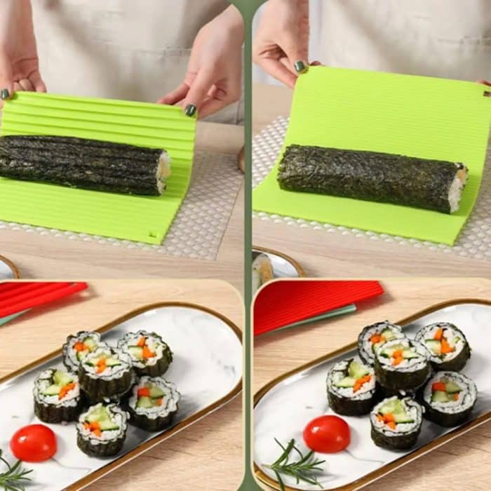 Silikon-Sushi-Vorhang-Handrollform, doppelseitiges Kimbap-Werkzeug – Bild 5