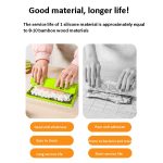 Silikon-Sushi-Vorhang-Handrollform, doppelseitiges Kimbap-Werkzeug – Bild 8