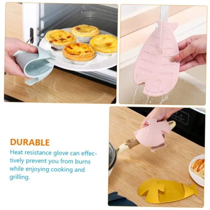 Cartoon Küche verdickte hitzebeständige Anti-Verbrühungshandschuhe Ofen und Mikrowelle Wärmeisolationshandschuh – Bild 6