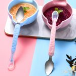 Baby Fruit Doppelseitiger Schabelöffel 304 Edelstahl Silikon Weicher Löffel, Pink, Blue, Blue With Storage Box, Pink With Storage Box – Bild 9