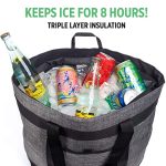 Faltbarer Oxford-Tuch-Hand-Eisbeutel aus Aluminiumfolie, große Kapazität, Picknick-Einkaufstasche, wasserdicht, schmutzabweisend, Lunch-Isoliertasche – Bild 3