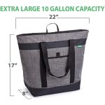 Faltbarer Oxford-Tuch-Hand-Eisbeutel aus Aluminiumfolie, große Kapazität, Picknick-Einkaufstasche, wasserdicht, schmutzabweisend, Lunch-Isoliertasche – Bild 6