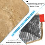 Wasserdichter, schmutzabweisender, wiederverwendbarer Aluminiumfolie-Eisbeutel für den Außenbereich, 8A, Öl, Wachs, Saurry-Mittagessen-Isolierbeutel – Bild 3