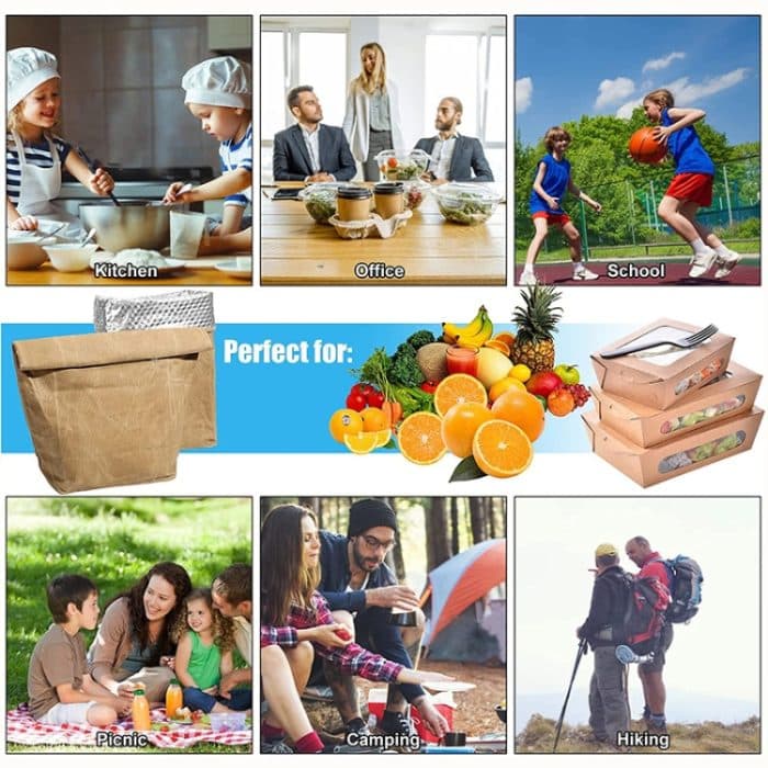 Wasserdichter, schmutzabweisender, wiederverwendbarer Aluminiumfolie-Eisbeutel für den Außenbereich, 8A, Öl, Wachs, Saurry-Mittagessen-Isolierbeutel – Bild 6