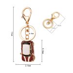 Mini Auto Schlüsselanhänger Anhänger Spielzeug Käfer Auto Geschenk, Red, Dark Blue, Dark Red, Lake Blue – Bild 3