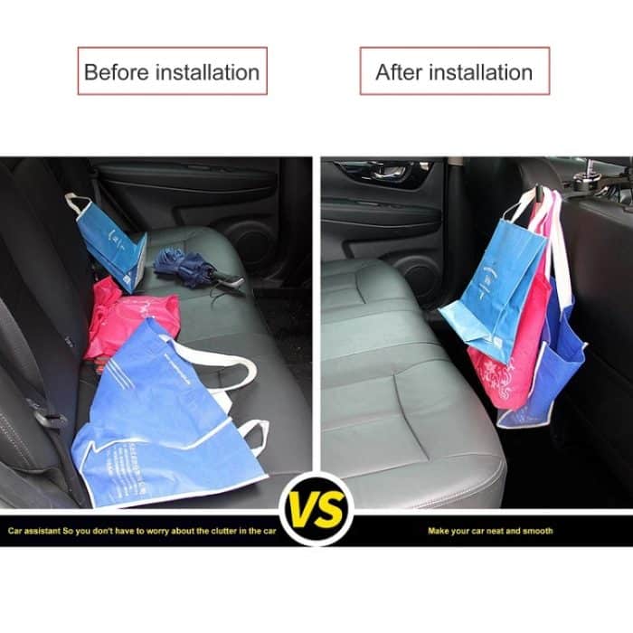 Auto-Rücksitz-Doppelhaken-Telefonhalter, Black, Silver, Blue, Red – Bild 4