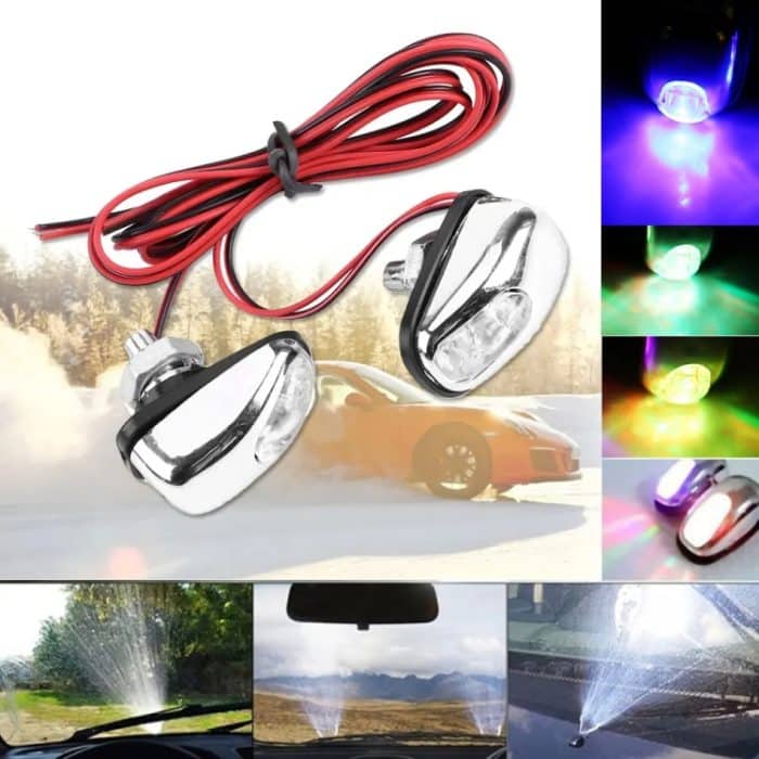 Auto-Wischer-Sprayer-Spray, dekorative Lampe, LED-Motorhauben-Spray-Lichter – Bild 7