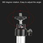 Aluminiumrohr-Handy-Live-Streaming-Teleskopstange Desktop-C-Clip-Handy-Overhead-Fotohalter, Bracket+Phone Clip – Bild 8