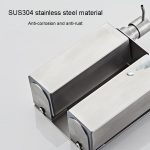 Hotel-Edelstahl-Seifenspender für Zuhause, Wandmontage, kein Stanzen, Drücken auf die Seifenflasche, Round 1 Barrel, Round 2 Barrel, Round 3 Barrel, Square 1 Barrel, Square 2 Barrel, Square 3 Barrel – Bild 3