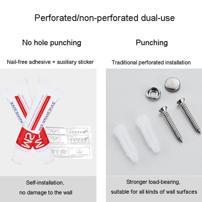 Hotel-Edelstahl-Seifenspender für Zuhause, Wandmontage, kein Stanzen, Drücken auf die Seifenflasche, Round 1 Barrel, Round 2 Barrel, Round 3 Barrel, Square 1 Barrel, Square 2 Barrel, Square 3 Barrel – Bild 10