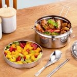 Runde Lunchbox aus 304 Edelstahl, 14cm Single Layer, 16cm Single Layer, 14cm Double Layer, 16cm Double Layer – Bild 2