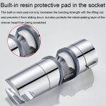 Verstellbare Duschhalterung mit gerader Schnalle, Duschstangen-Lift-Basis, Duschkopf-Halterung – Bild 7