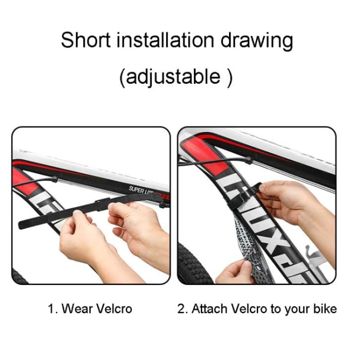 ENLEE E-641316 6 teile/satz Fahrrad Erweiterte Vorne Und Hinten Kotflügel Rennrad Schnell Abnehmbare Kotflügel, Anime Model, Black Model, Chain Model, Diamond Model, Snake Model, Five-Star Model – Bild 6