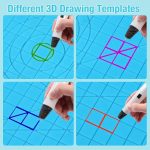 3D-Druckstift-Kopier-Silikon-DIY-Malvorlagen-Matte, Blue, Green, Transparent, Blue Large, Green Large, Transparent Large – Bild 5